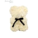 Αρκουδάκι Από Τεχνητά Τριαντάφυλλα   Rose Bear Εκρού 